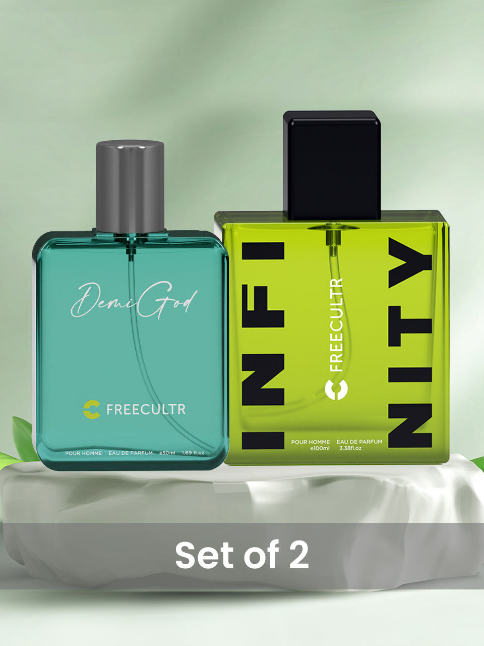 EDP Perfume for Men - Demi God-50 ML & Infinity-100 ML Pack Of 2