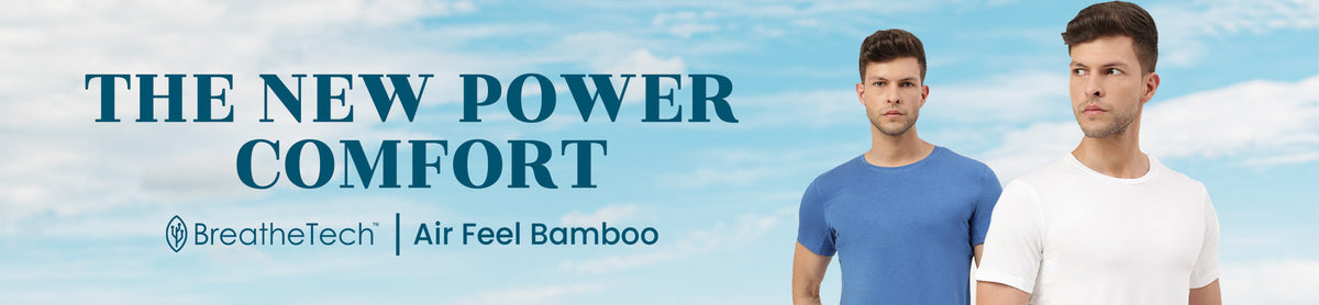 Freecultr Twin Skin undershirt - BreatheTech Air Feel Bamboo, the new power comfort for men