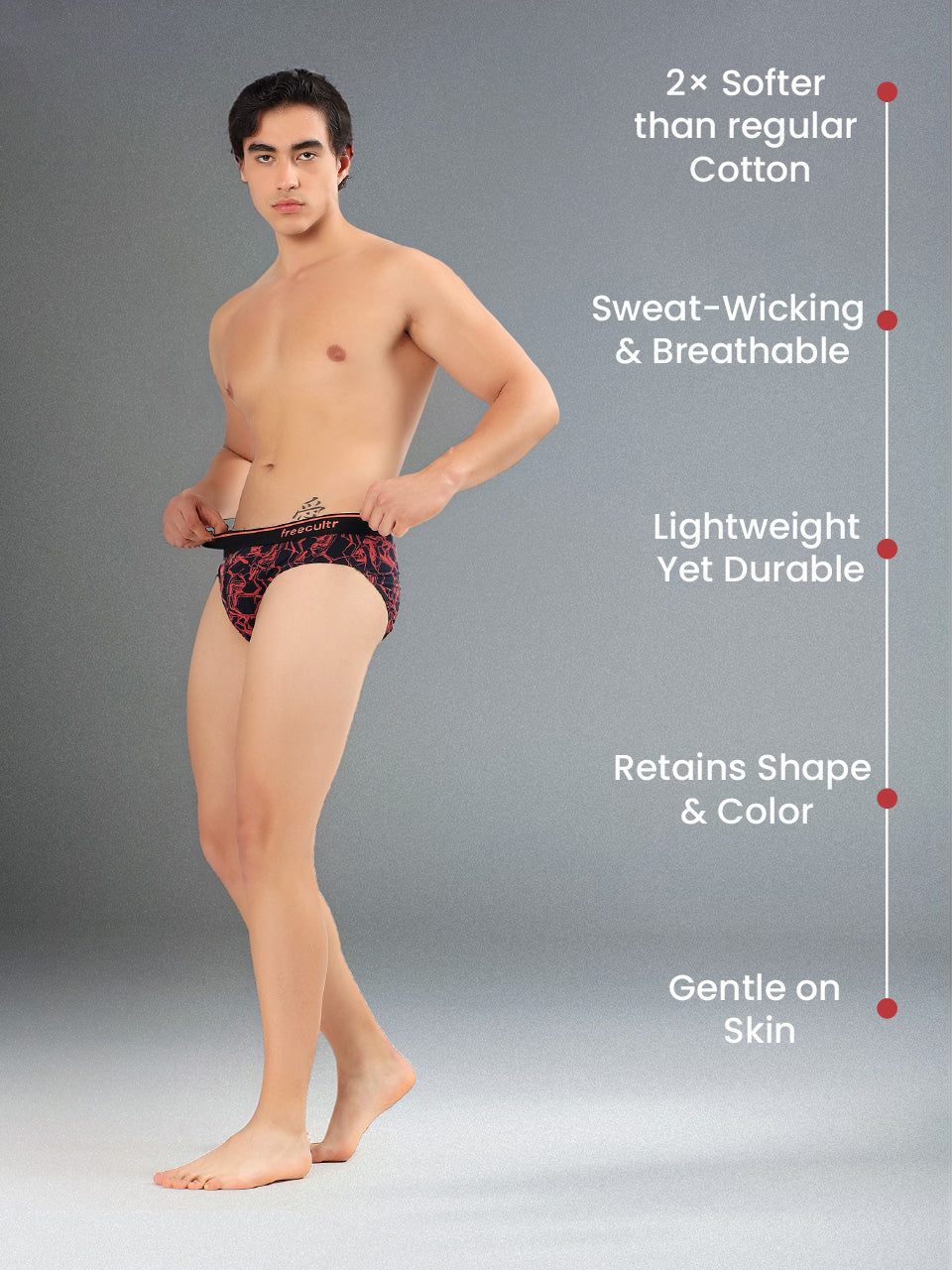 Men's Cotton Printed Briefs (Pack of 2)