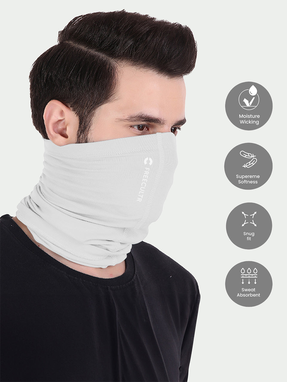 Unisex Organic Bandana Masks - Plain (Pack of 5)