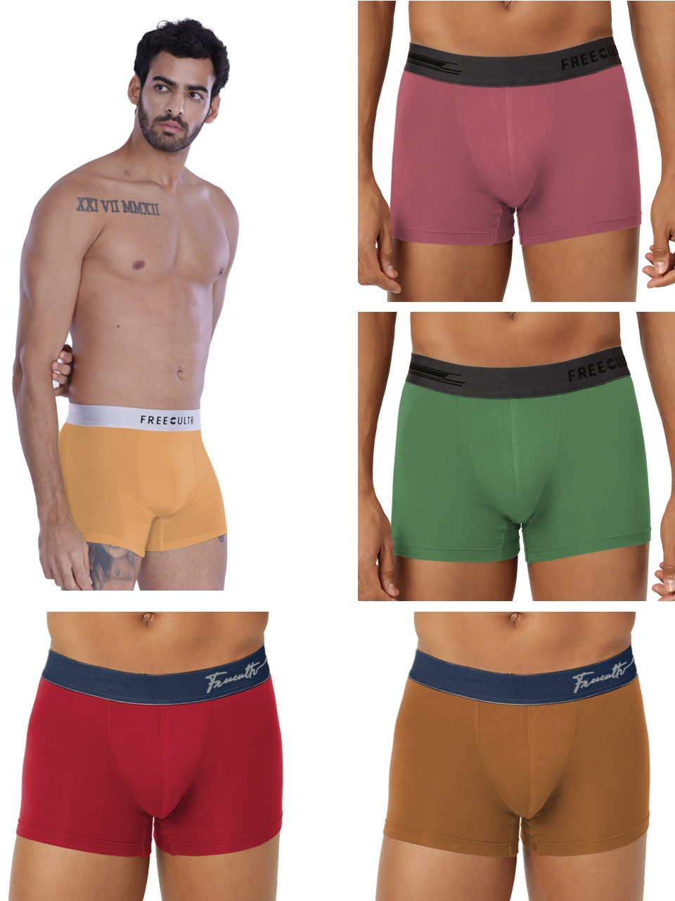 Poppy Colour Edition: Pack of 5 Trunks (Flamingo Orange)
