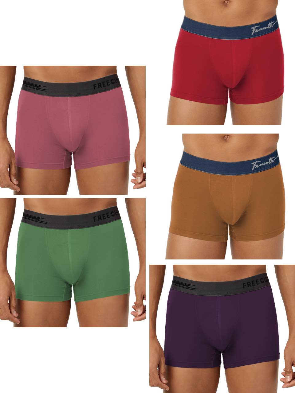 Men's Anti-Bacterial Micro Modal Trunk (Pack of 5)