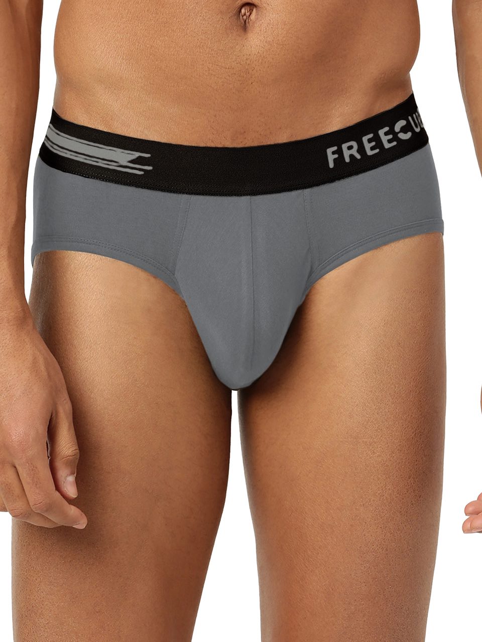 Ash Grey Men's Anti-Bacterial Micro Modal Brief (Pack of 1)