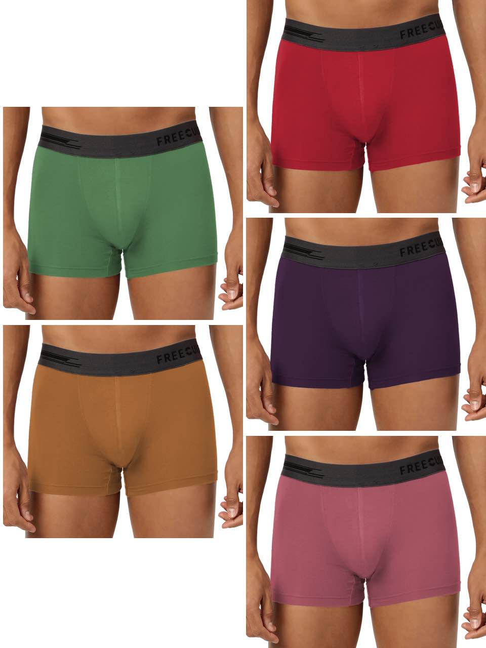 Men's Anti-Bacterial Micro Modal Trunk (Pack of 5)