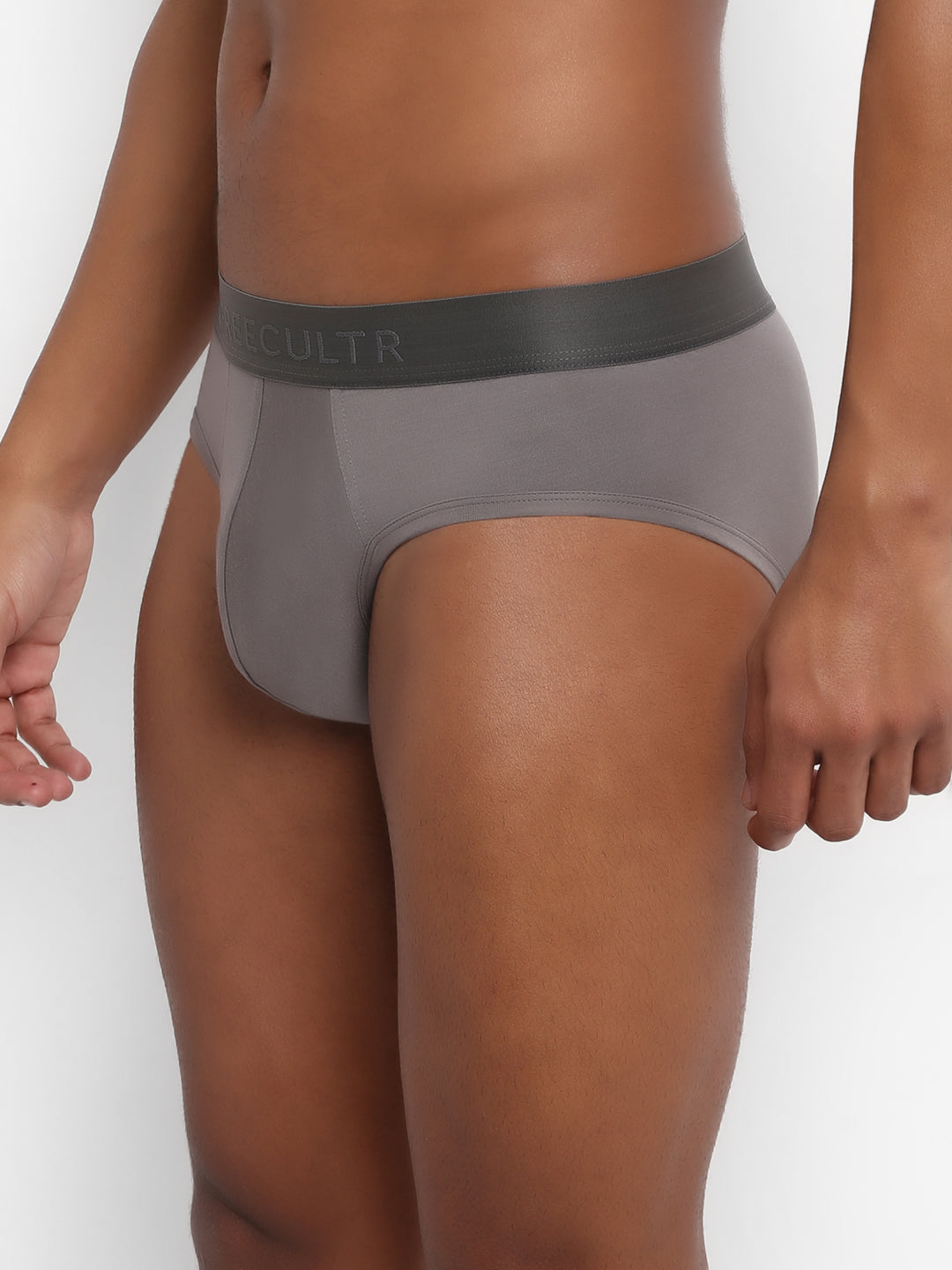 Men's Micro Modal & Elastane Brief in Solid Waistband (Pack of 2) - freecultr.com