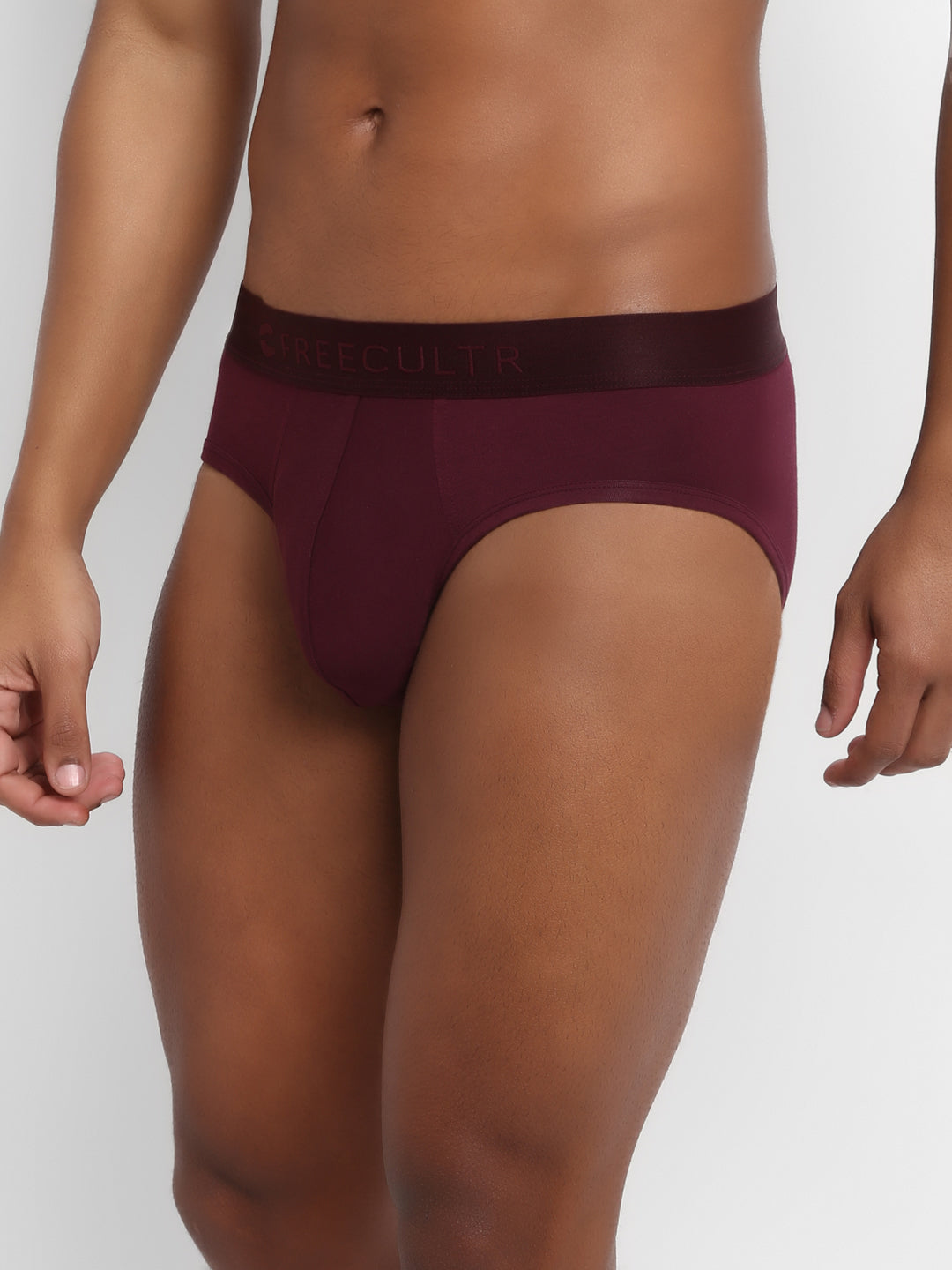 Men's Micro Modal & Elastane Brief in Solid Waistband (Pack of 3) - freecultr.com