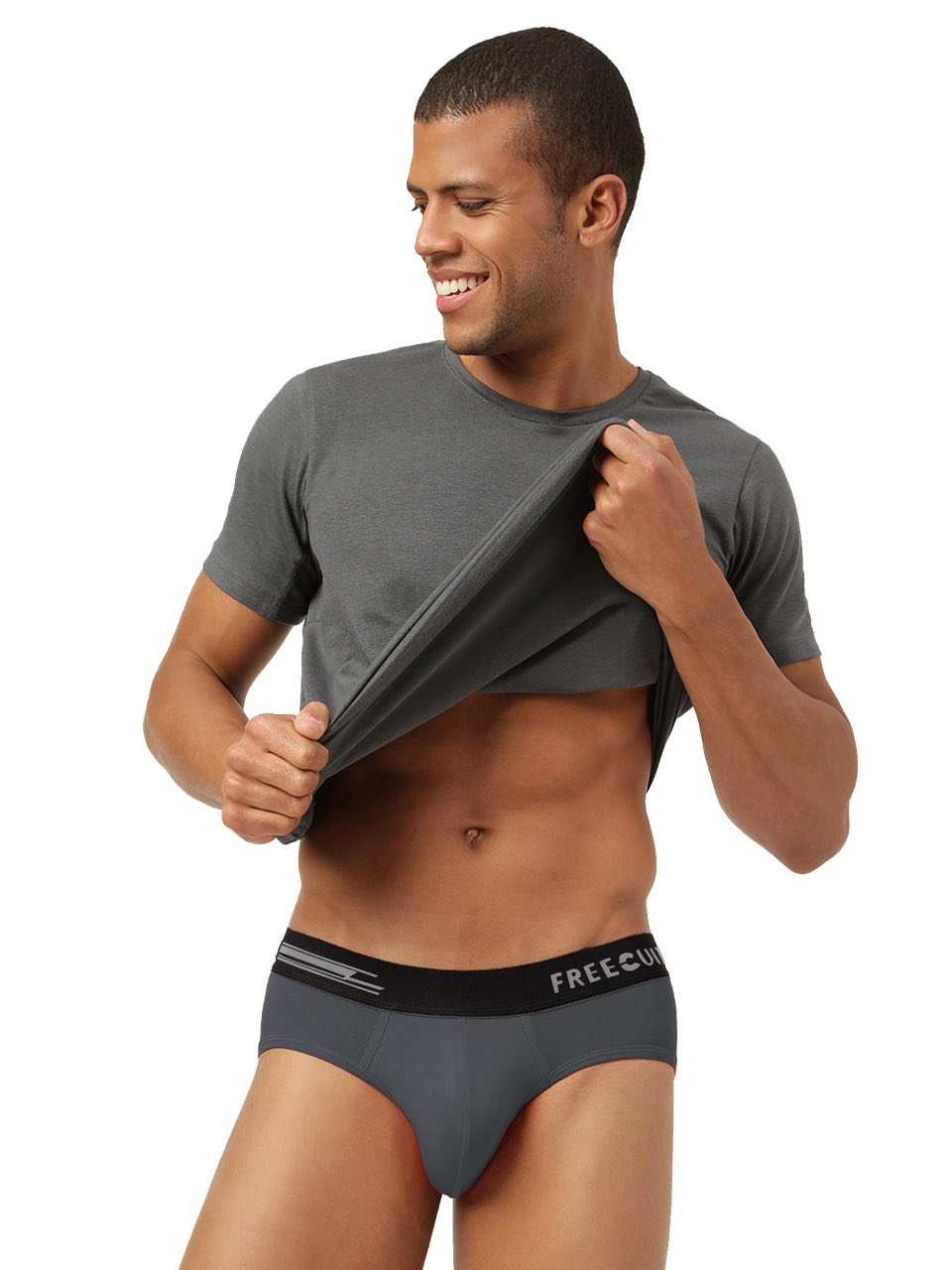 Ash Grey Men's Anti-Bacterial Micro Modal Brief (Pack of 1)