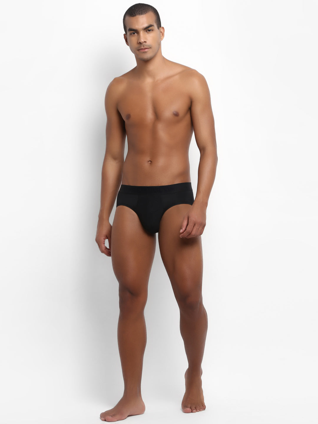 Men's Micro Modal & Elastane Brief in Solid Waistband (Pack of 3) - freecultr.com