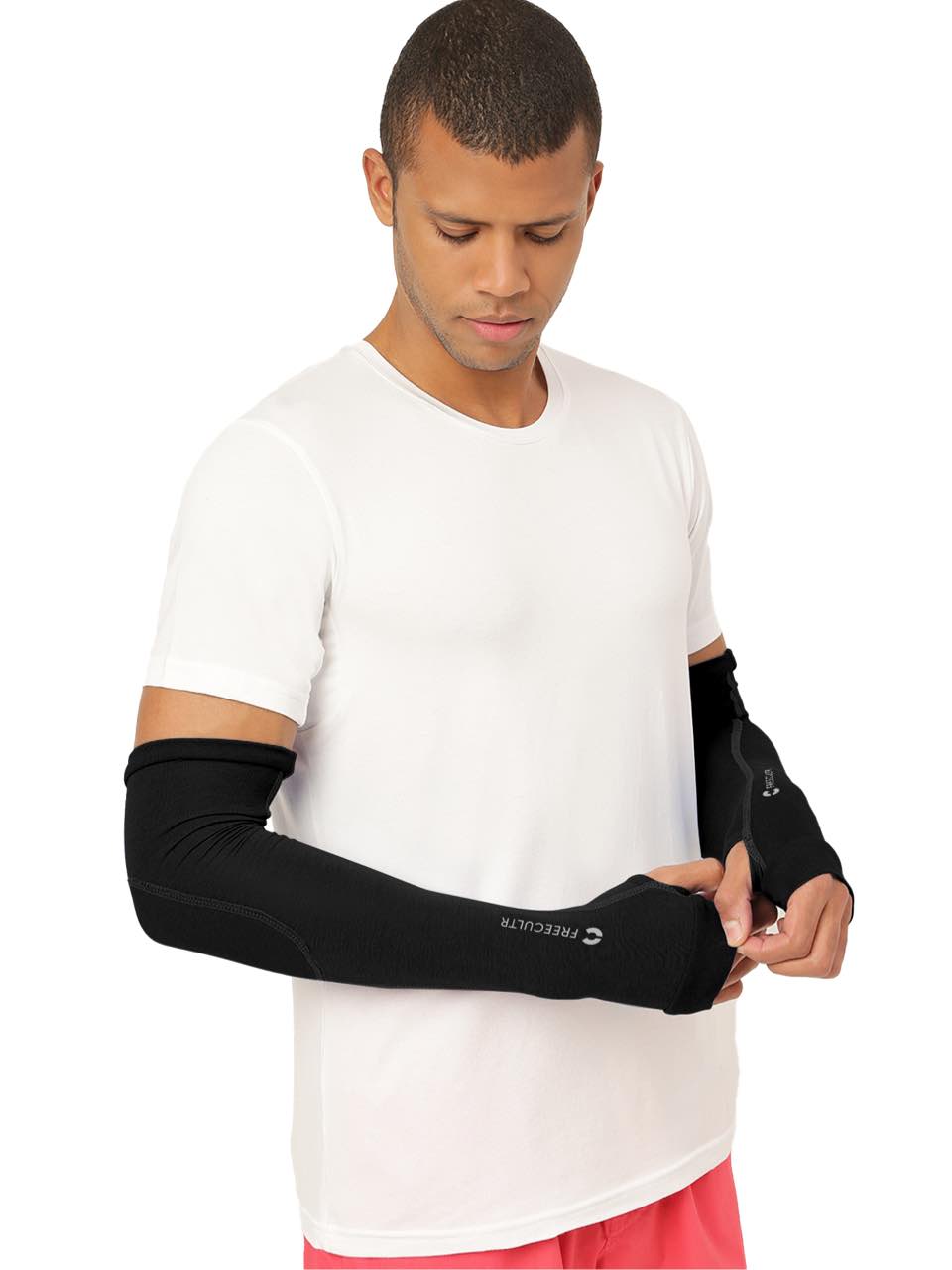 Unisex Black Arm Sleeves (Pack of 1)