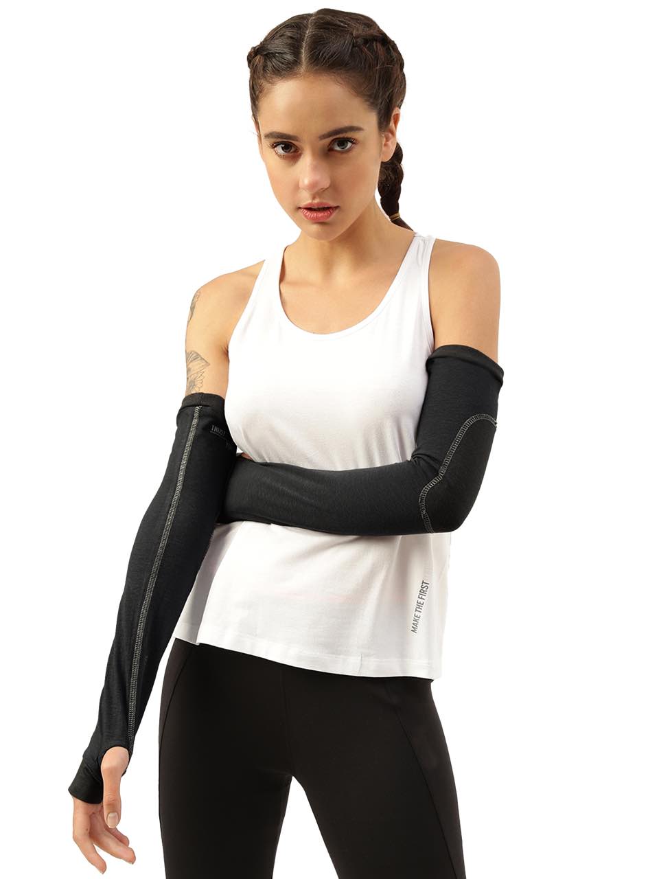 Unisex Black Arm Sleeves (Pack of 1)