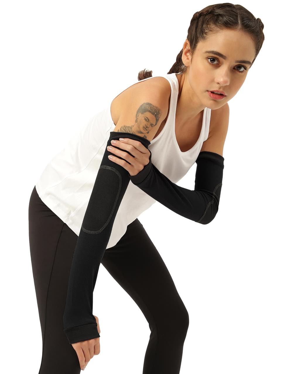 Unisex Black Arm Sleeves (Pack of 1)