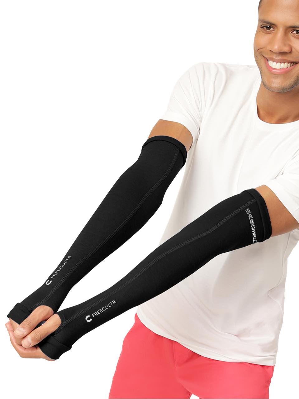 Unisex Black Arm Sleeves (Pack of 1)