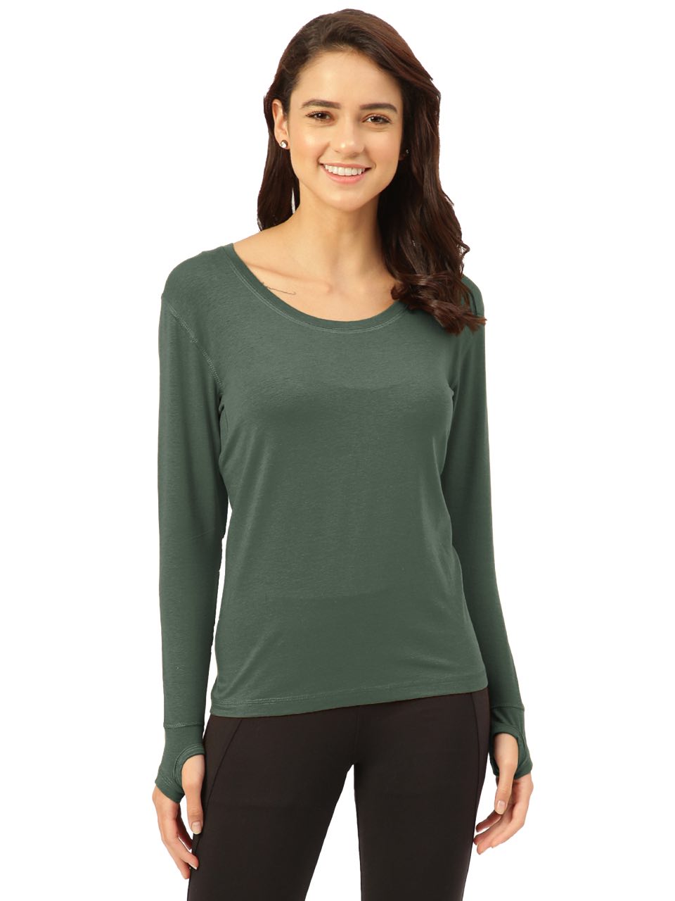 Black Forest Green Women's Full Sleeves Skins (Pack Of 1)
