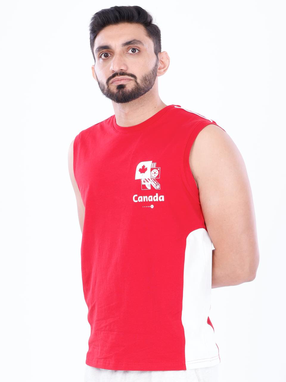FIFA Printed BCI Stretch Cotton Active Tank (Pack of 1)
