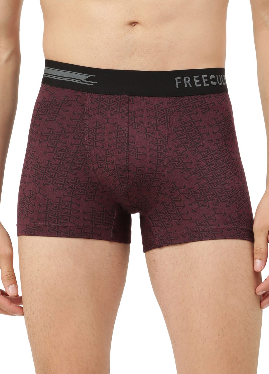 Carbon Wine Men's Anti-Bacterial Printed Micro Modal Trunk (Pack of 1)