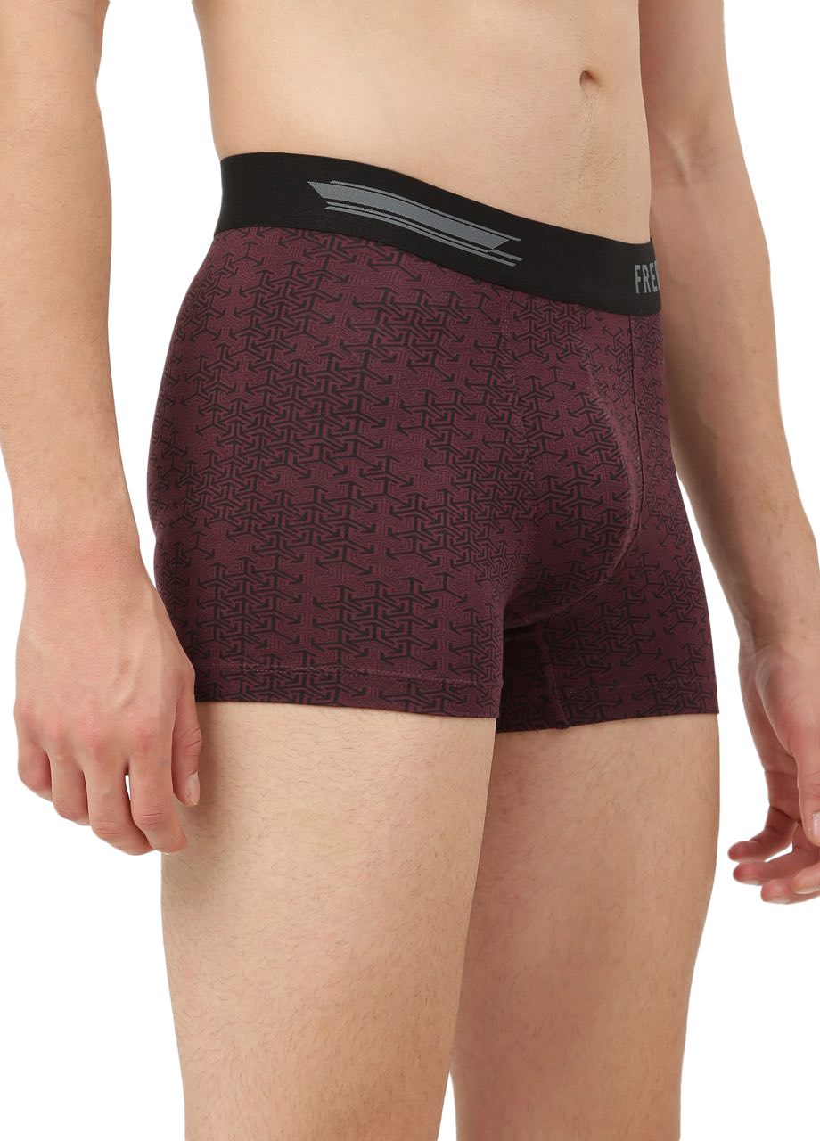 Carbon Wine Men's Anti-Bacterial Printed Micro Modal Trunk (Pack of 1)