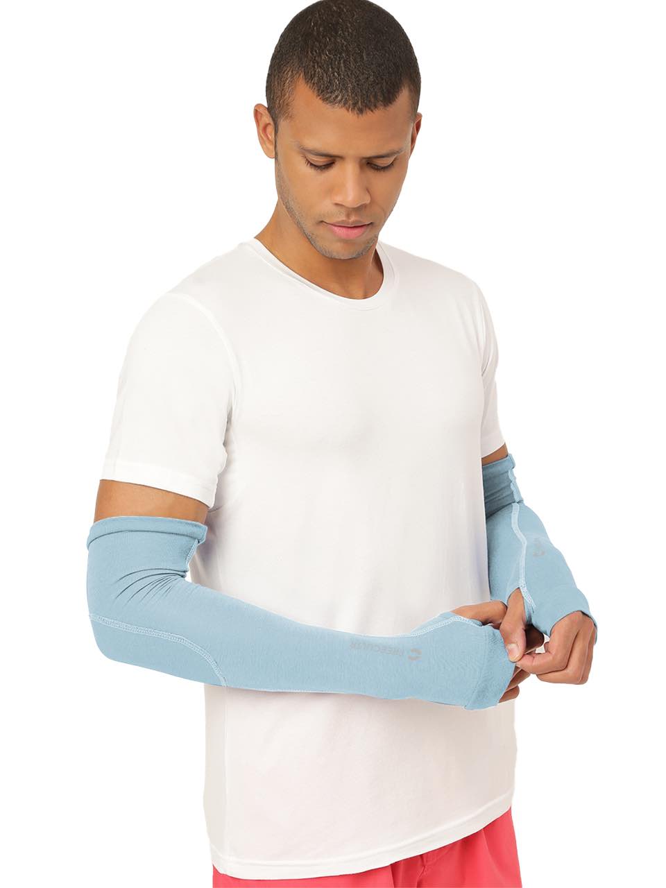 Unisex Chalk Blue Arm Sleeves (Pack of 1)