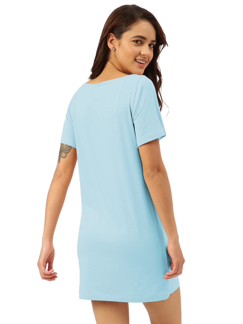 Baby blue outlet t shirt dress