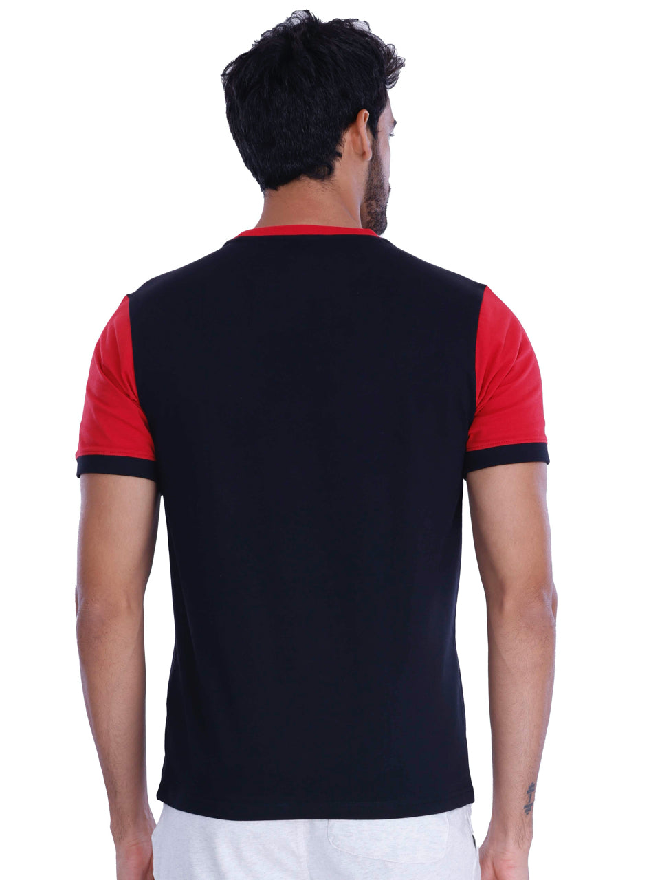 BCI Stretch Cotton T-Shirt Red And Black (Pack of 2)