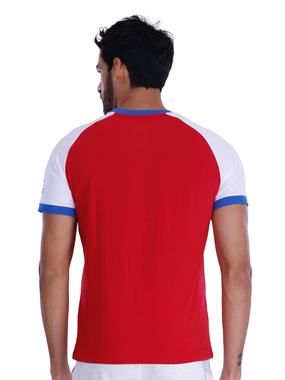 BCI Stretch Cotton T-Shirt Red And Black (Pack of 2)