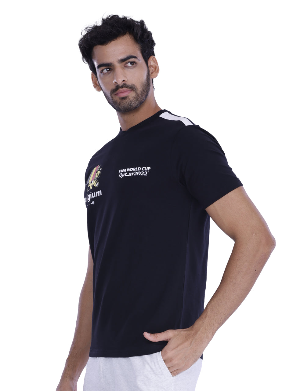 BCI Stretch Cotton T-Shirt Black And White (Pack of 2)