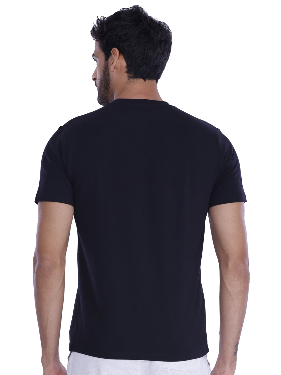 BCI Stretch Cotton T-Shirt Black And White (Pack of 2)