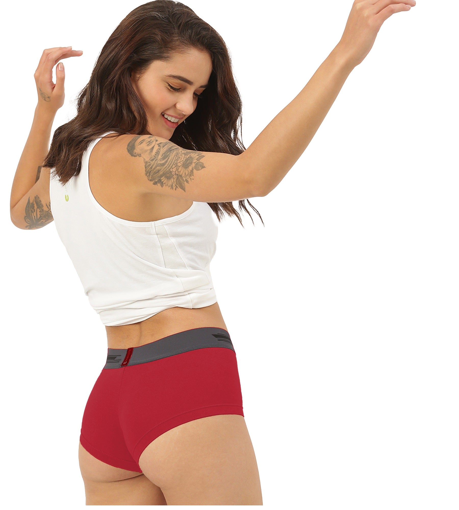 Sassy Red Women Micro Modal Boxer Brief (Pack of 1)