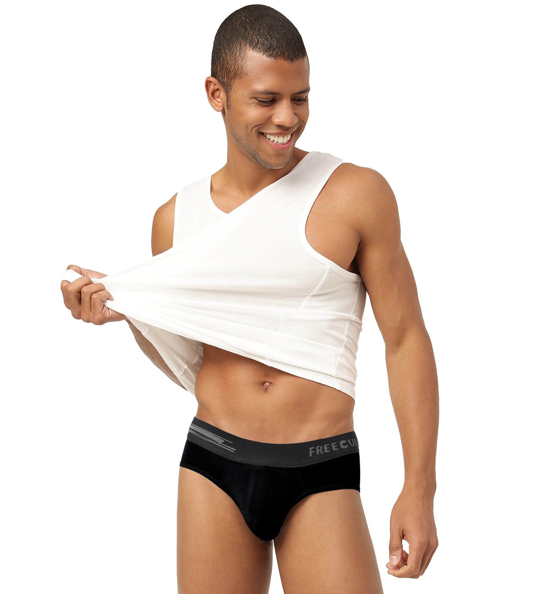 Pot Black Men's Anti-Bacterial Micro Modal Brief (Pack of 1)