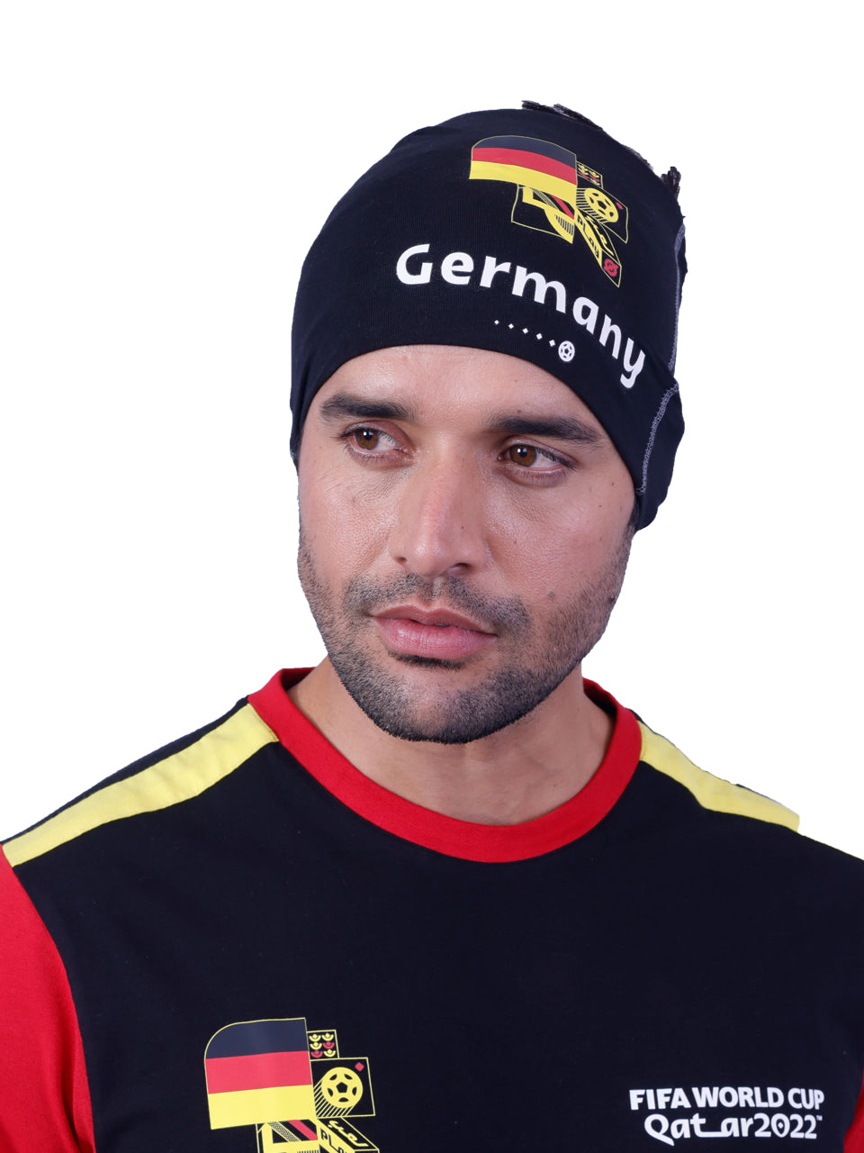 Black Germany Print Bamboo-Cotton Bandana