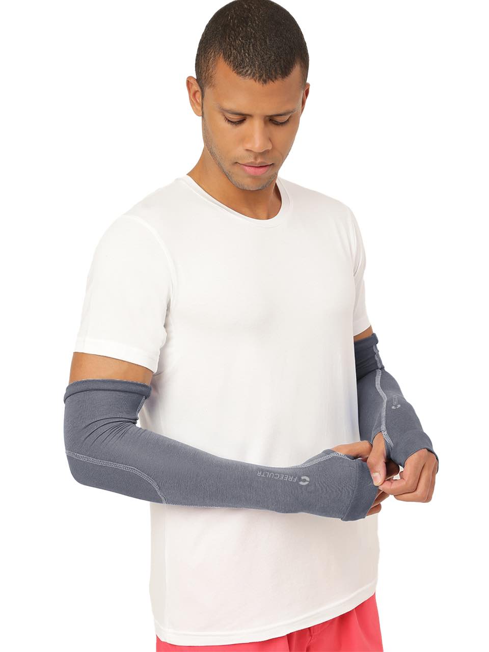 Unisex Iron Charcoal Arm Sleeves (Pack of 1)