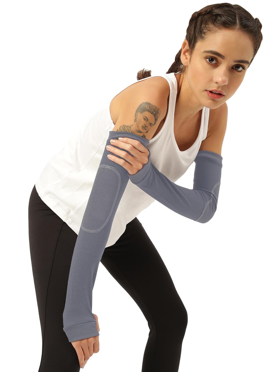 Unisex Iron Charcoal Arm Sleeves (Pack of 1)
