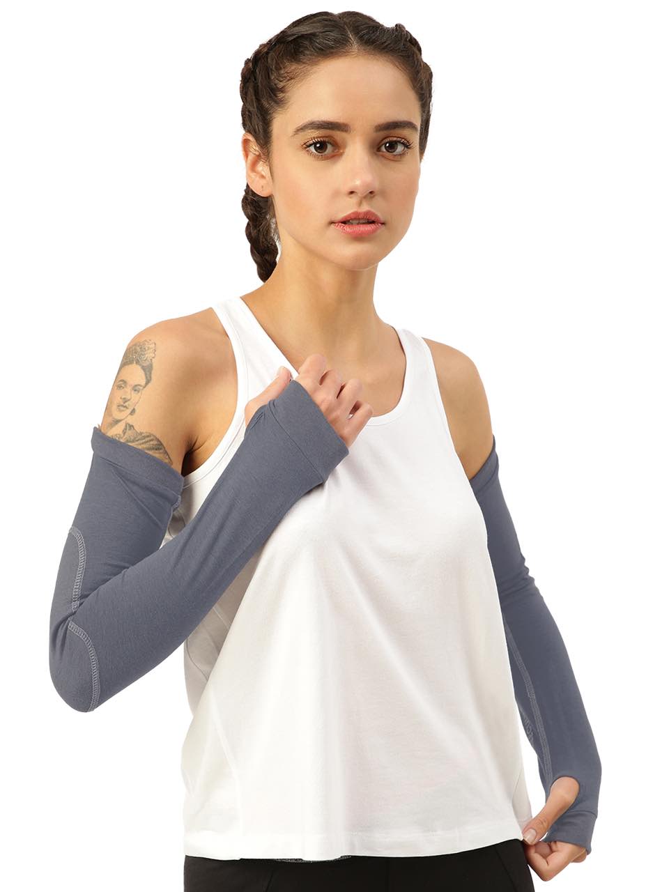 Unisex Iron Charcoal Arm Sleeves (Pack of 1)