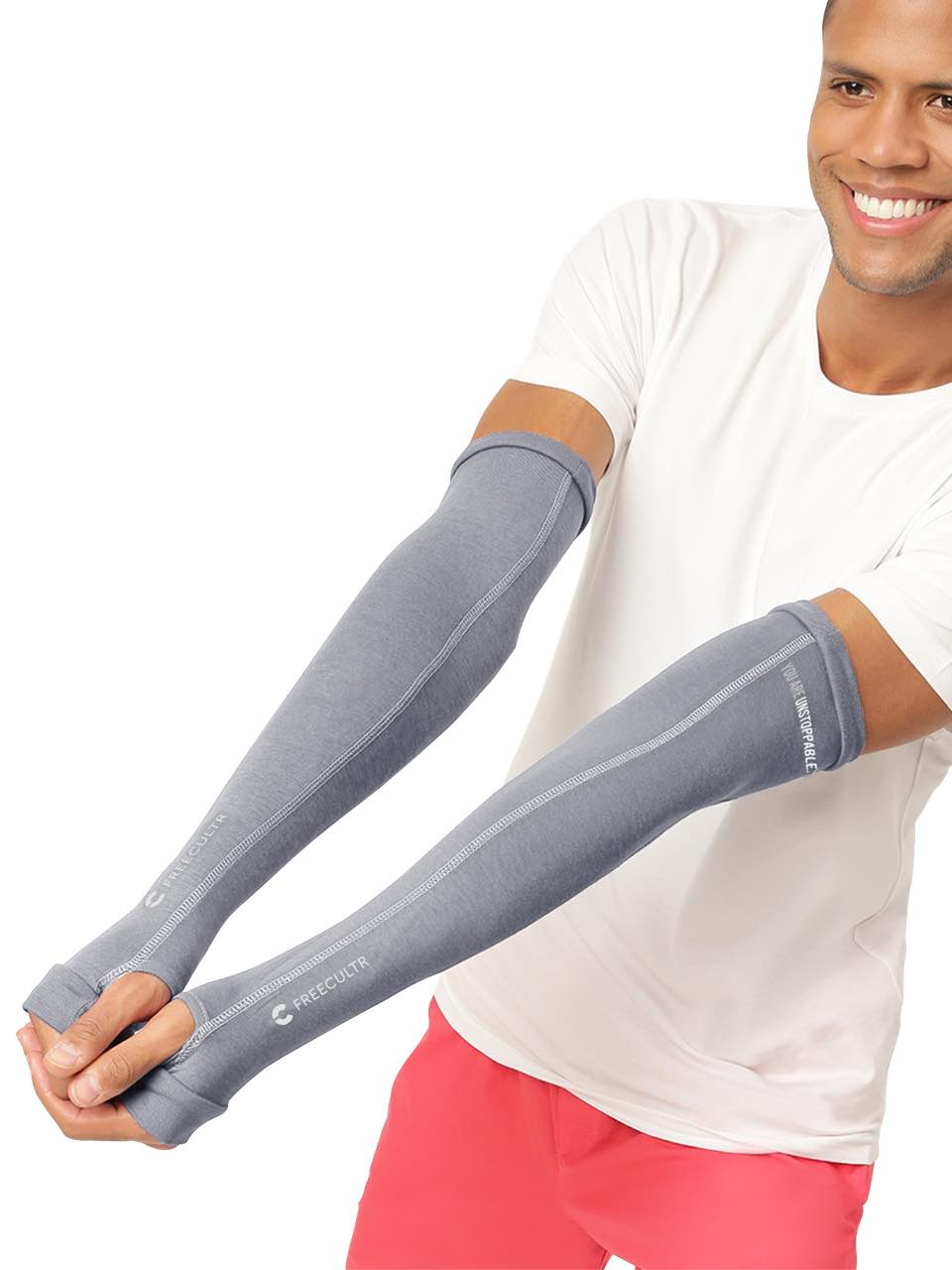 Unisex Iron Charcoal Arm Sleeves (Pack of 1)