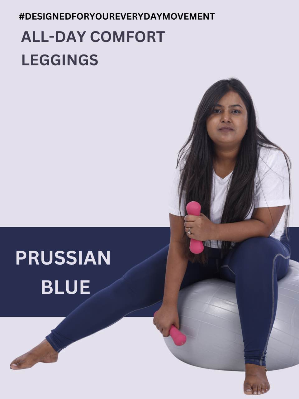 All-Day Comfort Leggings - Prussian Blue
