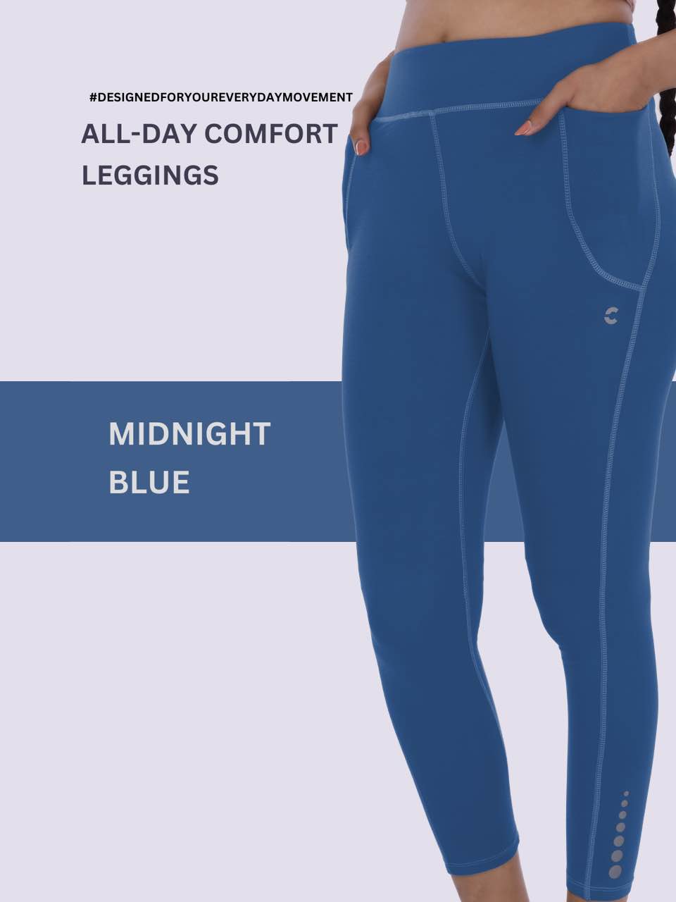 All-Day Comfort Leggings - Midnight Blue