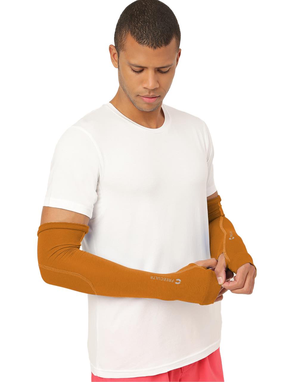 Unisex Medallion Gold Arm Sleeves (Pack of 1)
