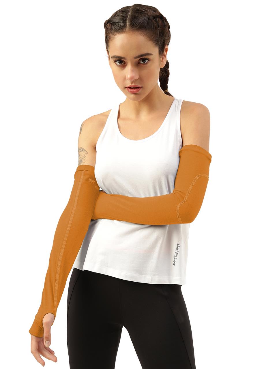 Unisex Medallion Gold Arm Sleeves (Pack of 1)