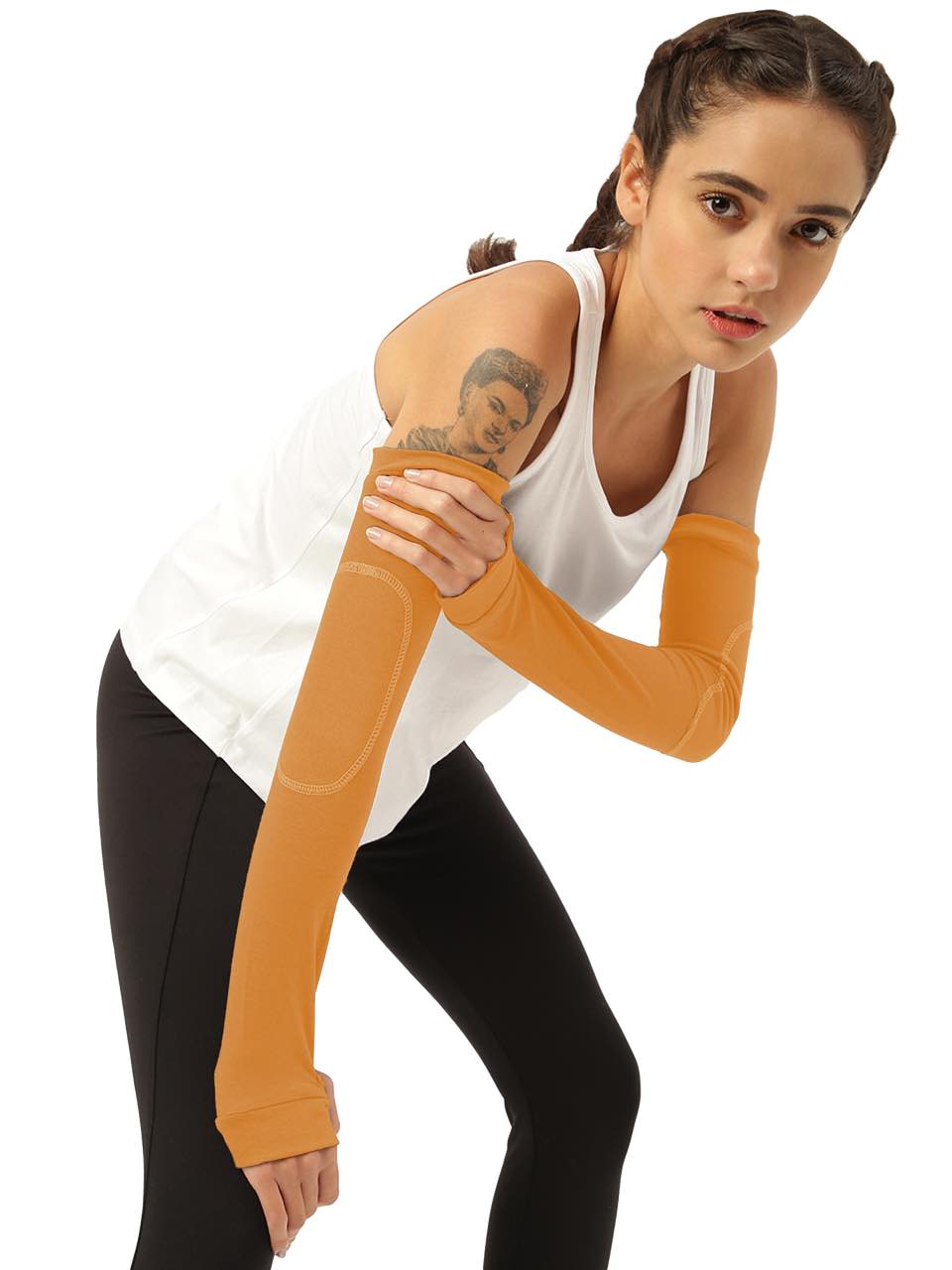 Unisex Medallion Gold Arm Sleeves (Pack of 1)