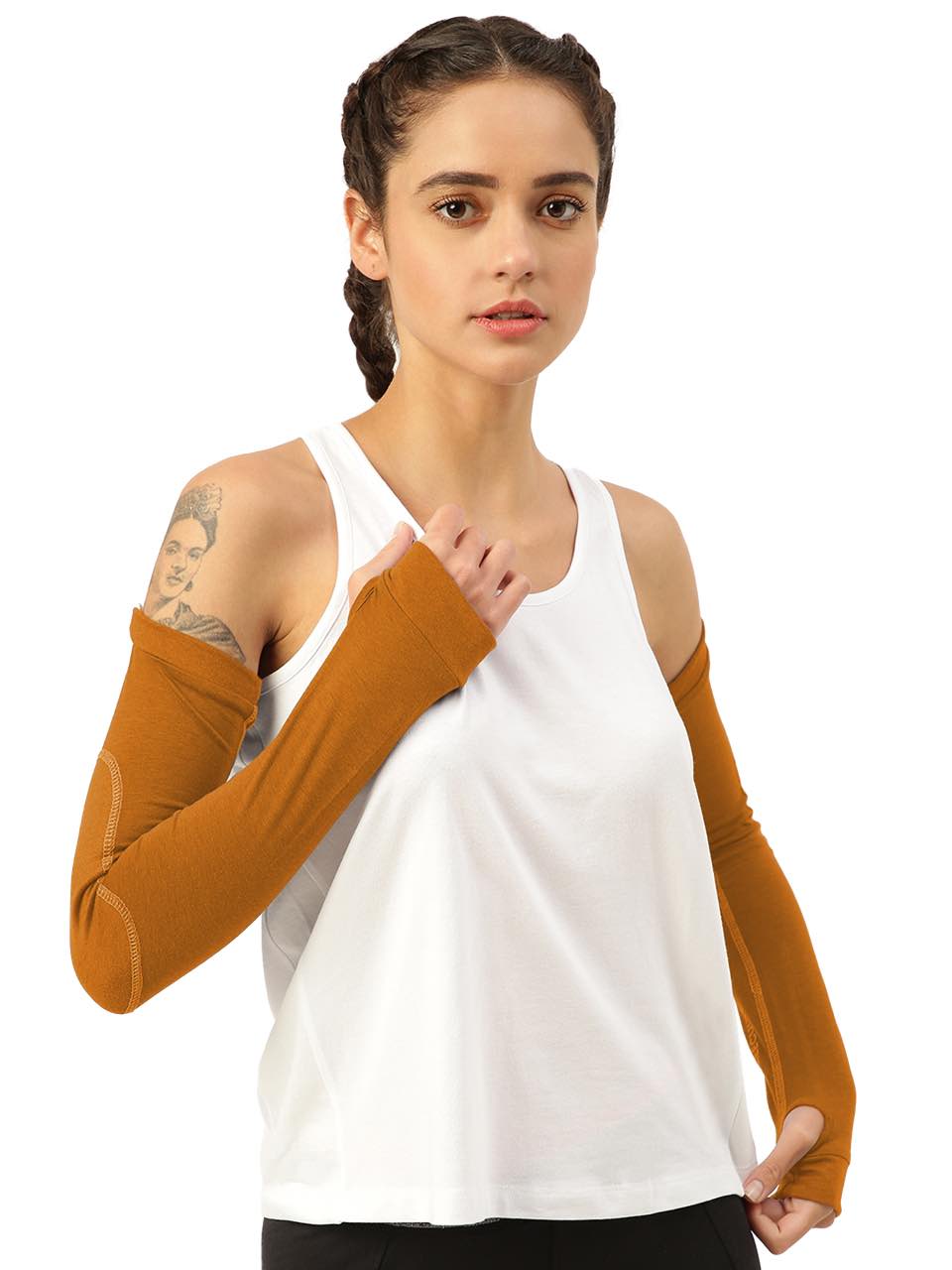 Unisex Medallion Gold Arm Sleeves (Pack of 1)