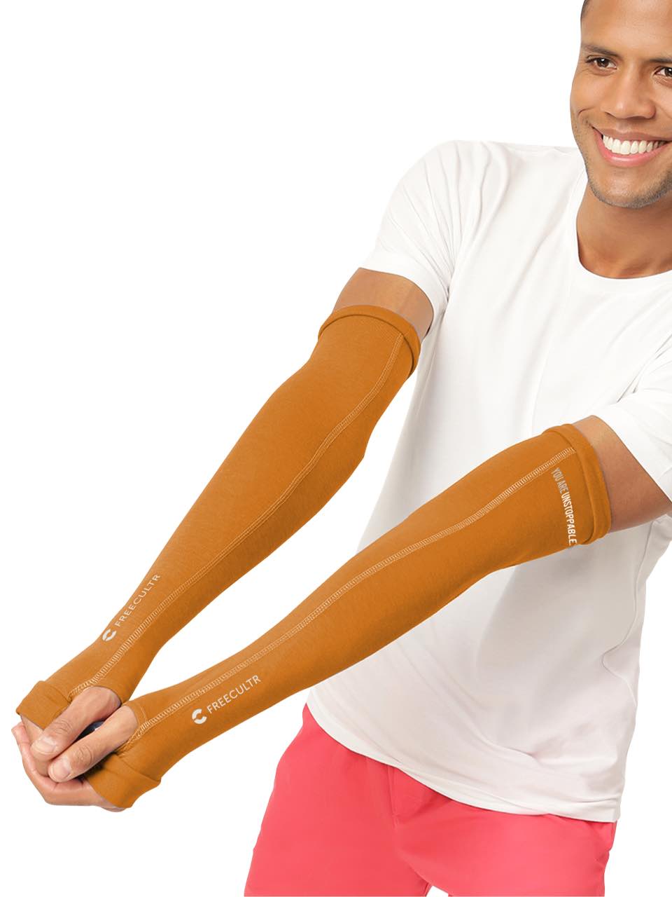 Unisex Medallion Gold Arm Sleeves (Pack of 1)