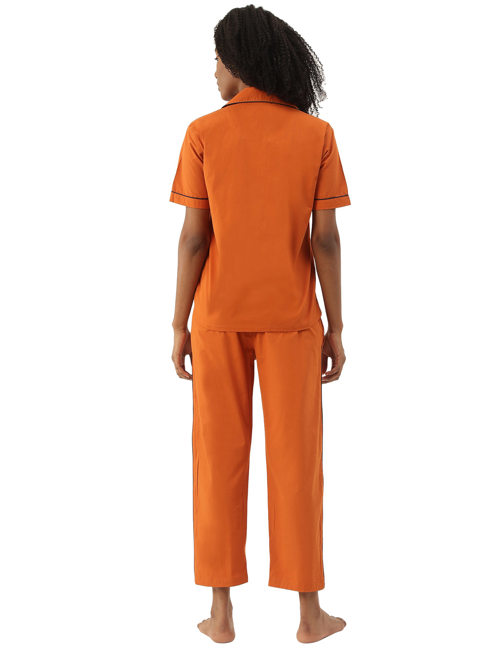 Women's Organic Cotton Solid Sleepsuit Set (Pack Of 1)