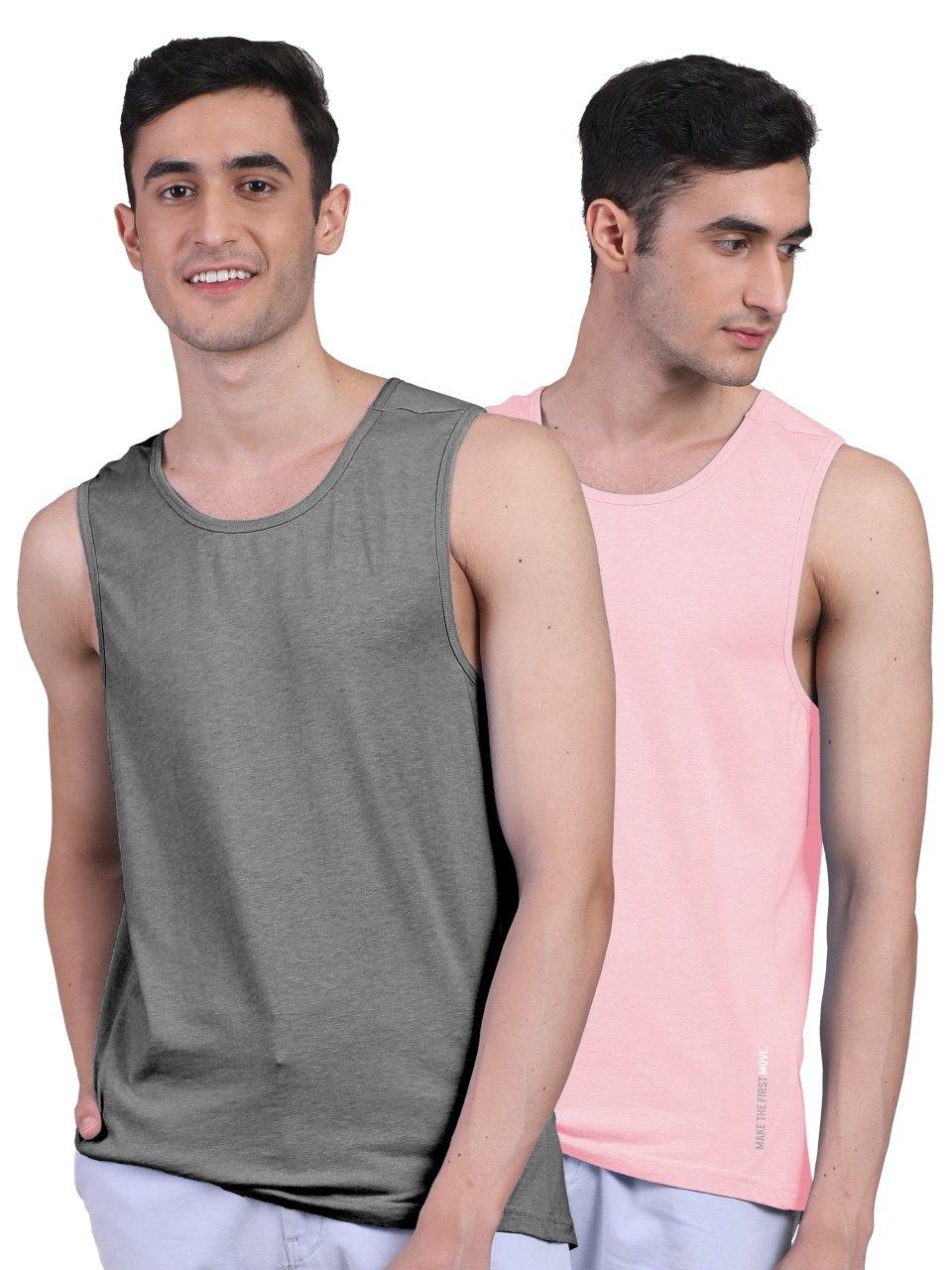 Twin Skin Organic Bamboo Vest - Active Fit (Pack of 2) - freecultr.com