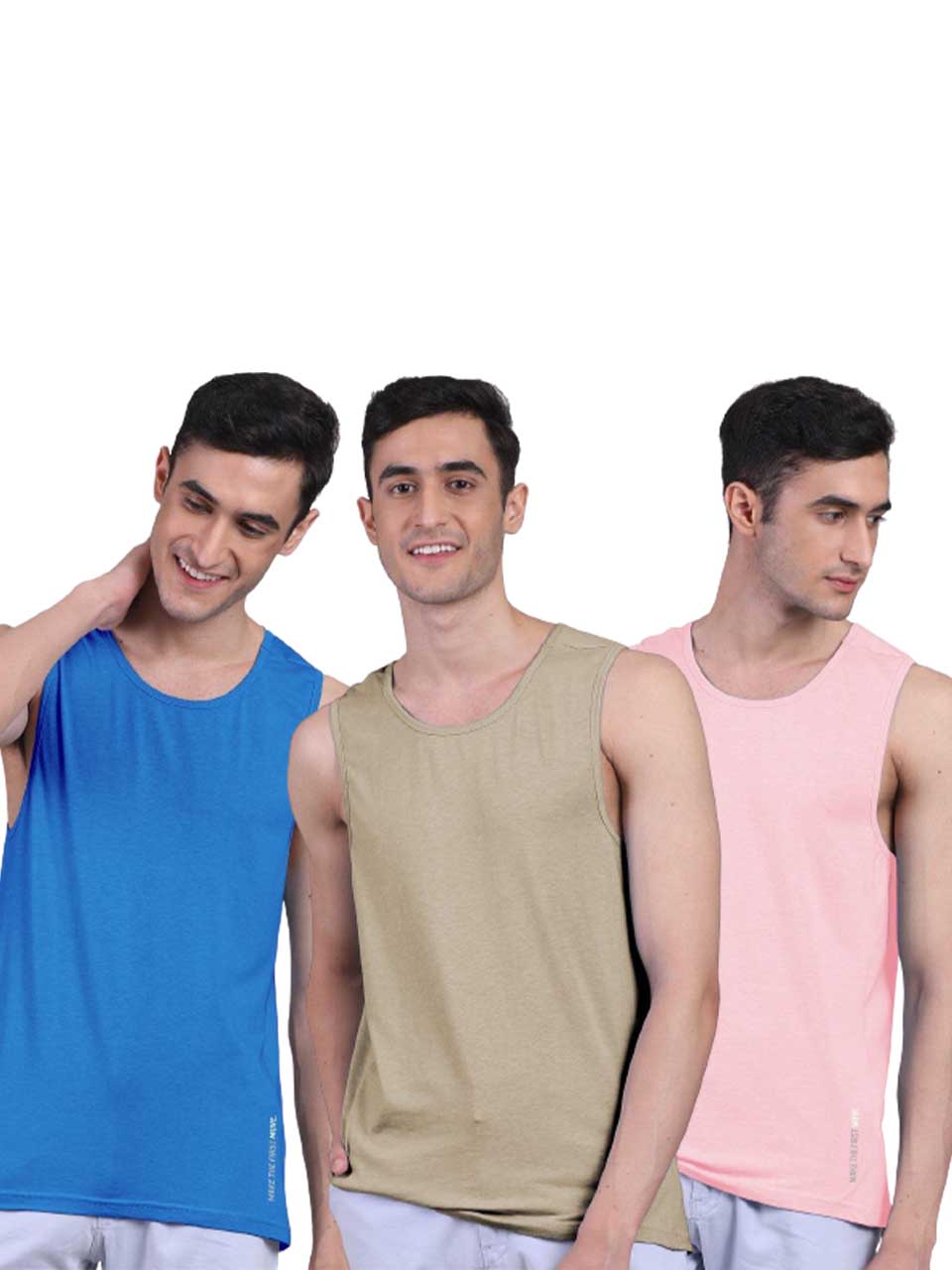 Twin Skin Organic Bamboo Vest - Active Fit (Pack of 3)