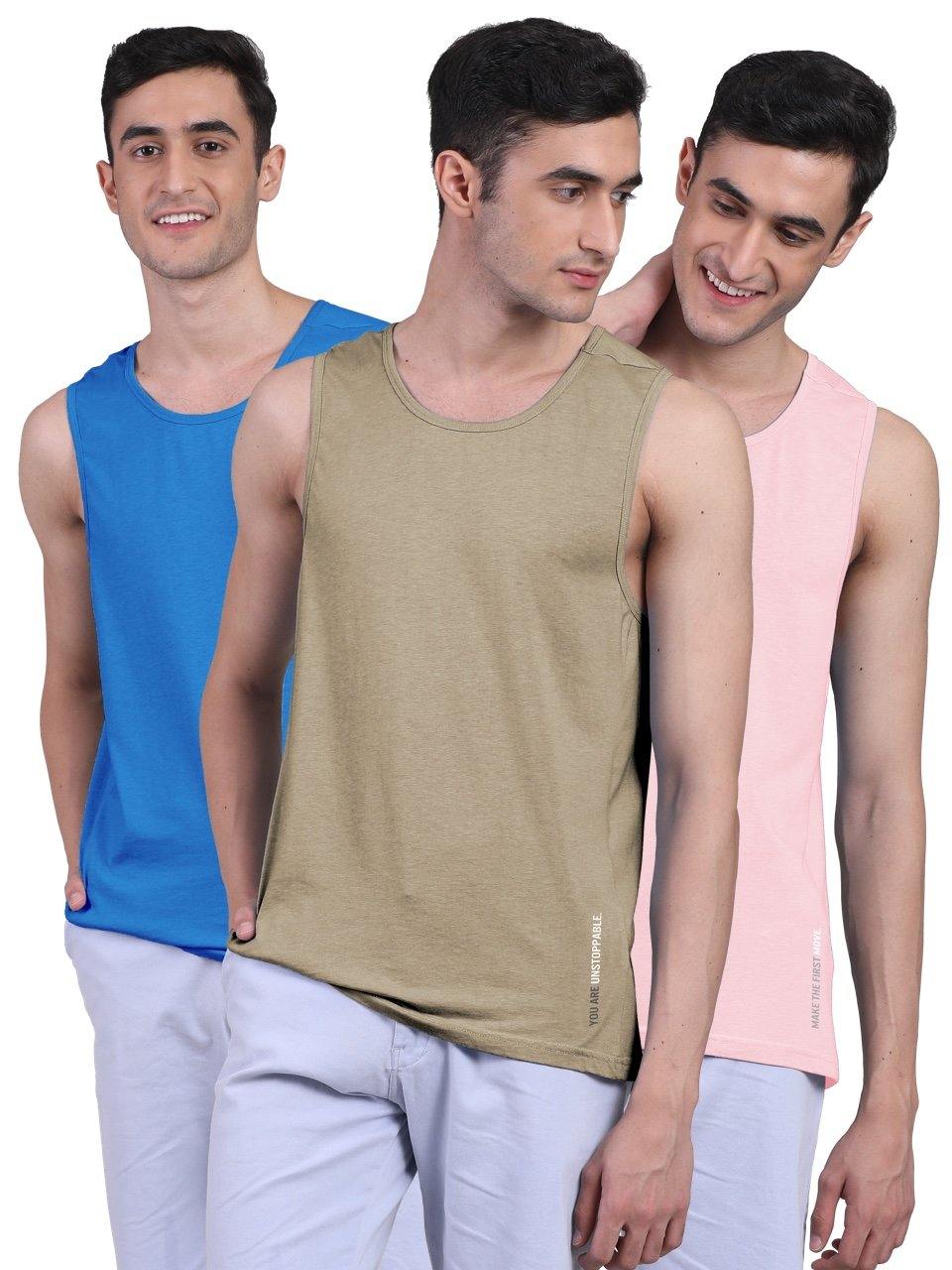 Twin Skin Organic Bamboo Vest - Active Fit (Pack of 3) - freecultr.com
