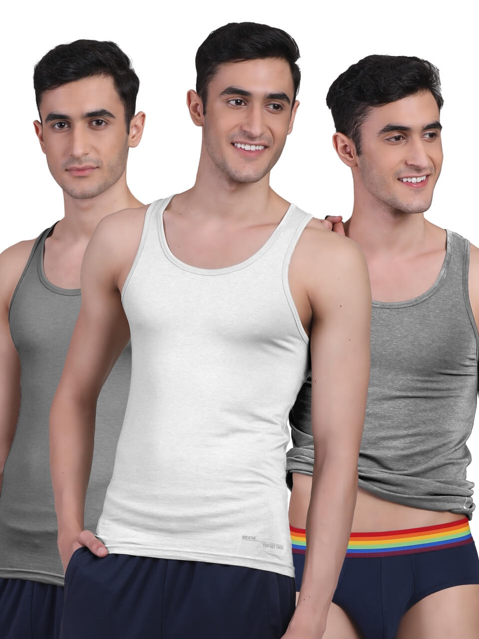 Twin Skin Organic Bamboo Vest - Comfort Fit (Pack of 3) - freecultr.com