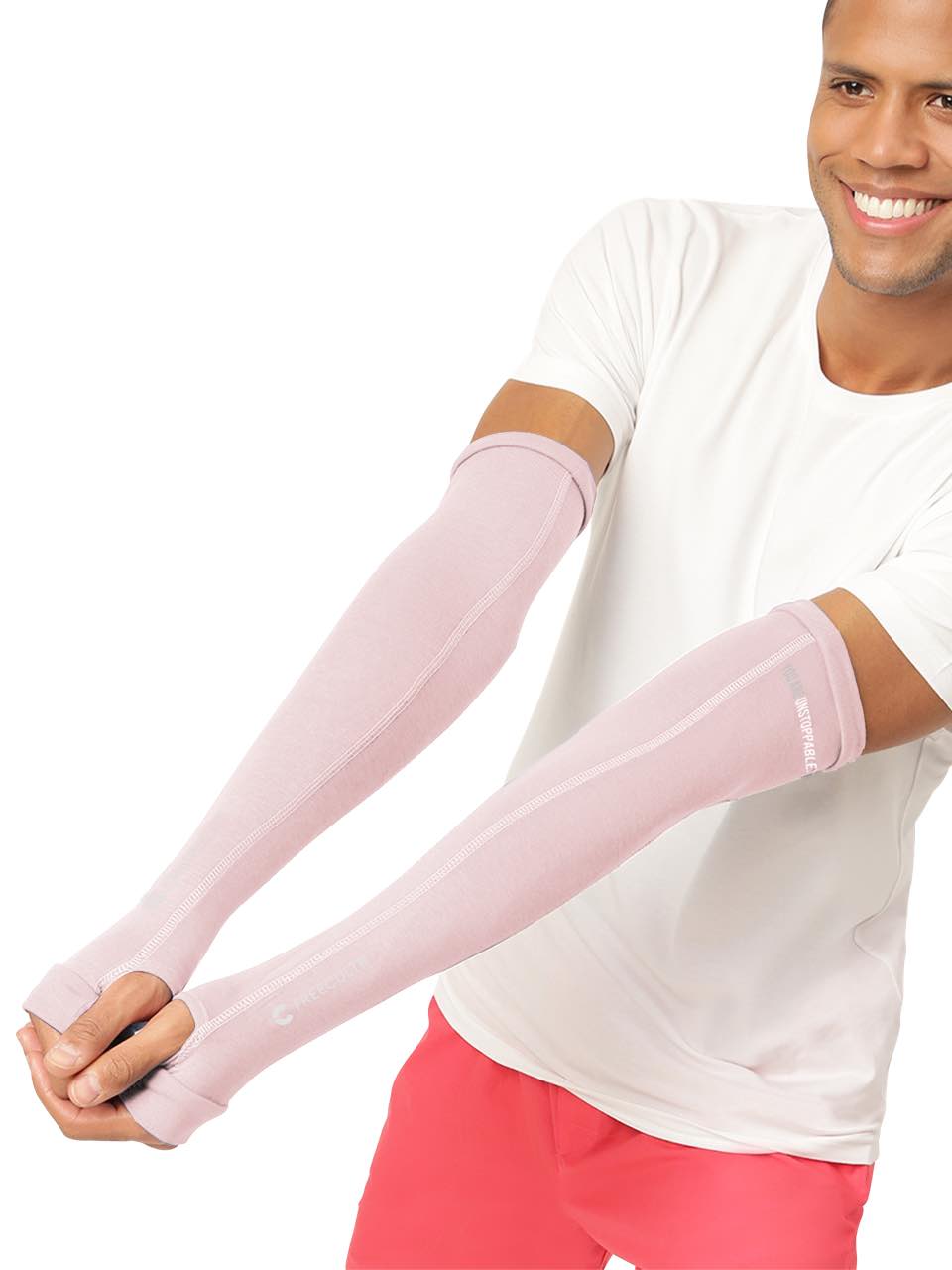 Unisex Pastel Peach Arm Sleeves (Pack of 1)