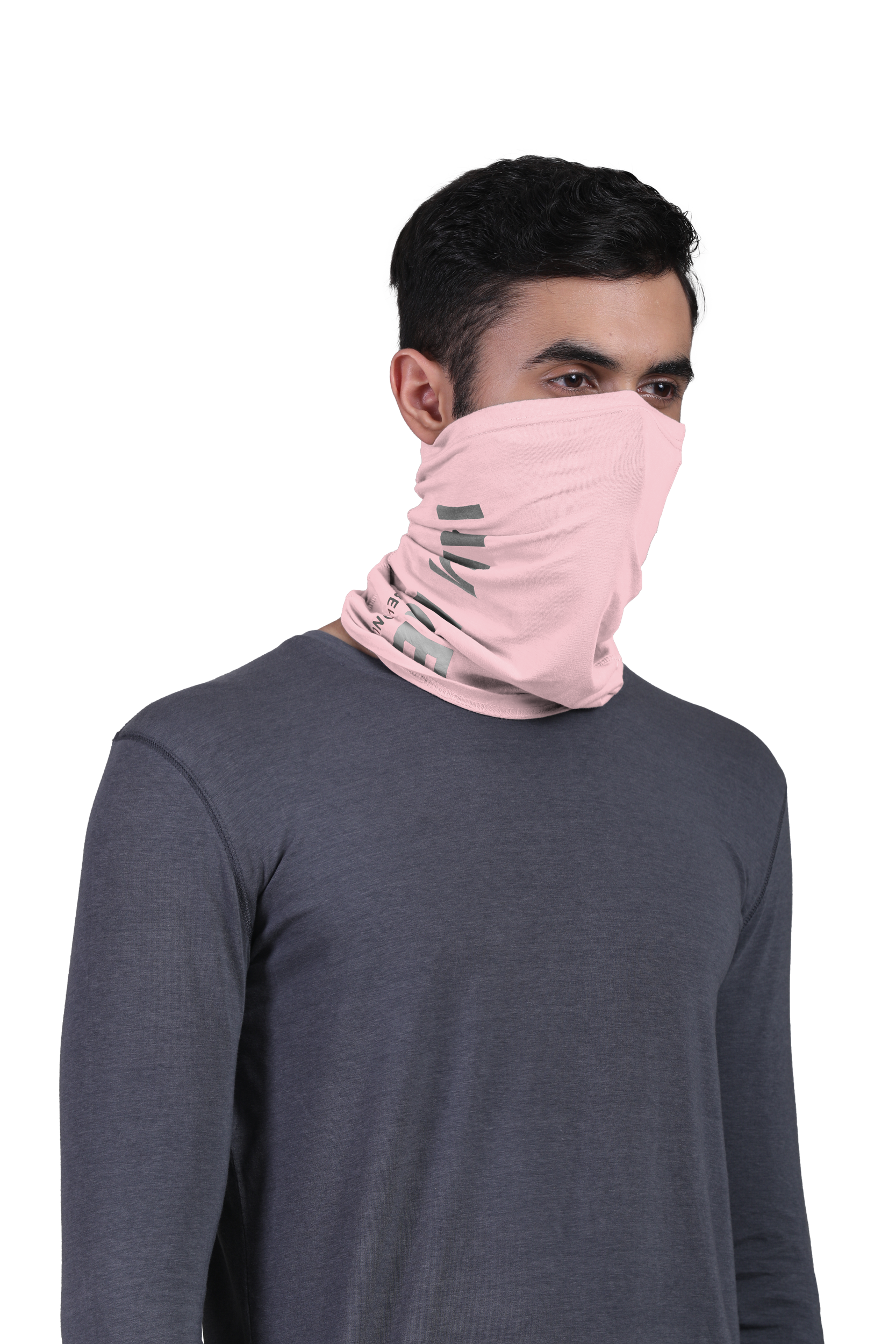 Unisex Peach Organic Bandana Masks - Printed (Pack Of 1)