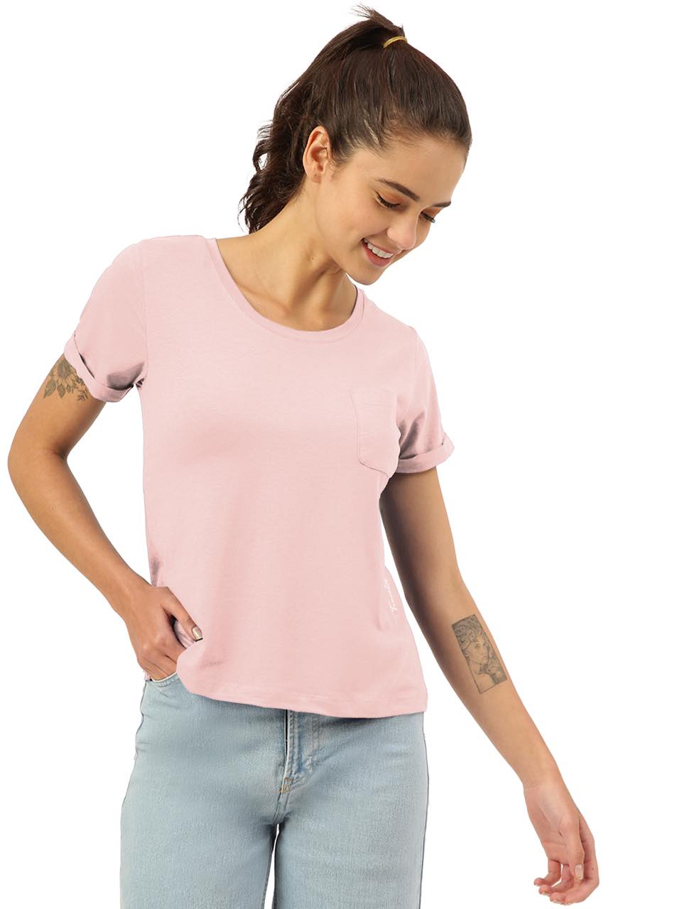Peach Twin Skin Women's Lounge Tees (Pack of 1)