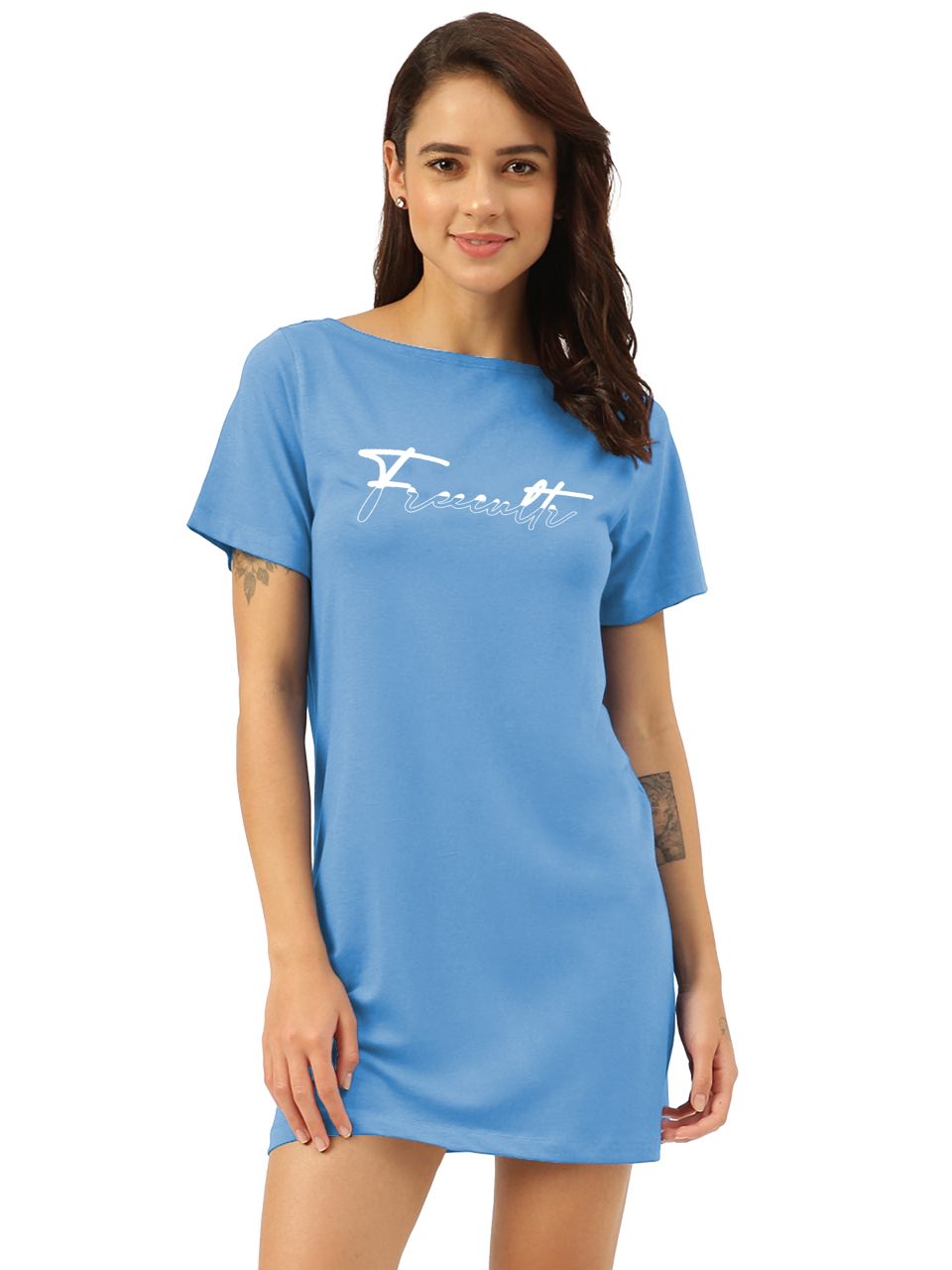 Pilot Blue Twin Skin Women's T-Shirt Dress (Pack Of 1)