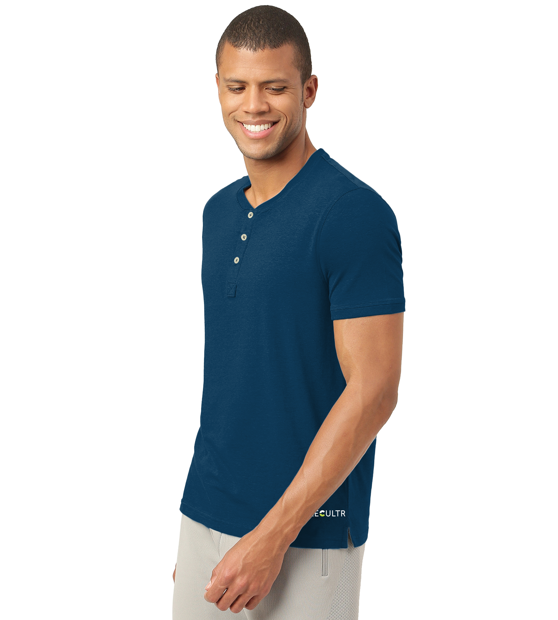 Sapphire Blue Henley 2.0 - Half Sleeves (Pack Of 1)